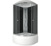 Душевая кабина Bauedge с высоким поддоном BAU Dream 90x90x215, прозрачное закаленное стекло, белая SB0009
