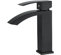 Смеситель Ledeme L1055B-15 умывальник, водопад, d35, черный 805753