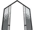 Душевой уголок Bauedge BAU Stil квадратный с поддоном 90x90x195, прозрачное закаленное стекло с черным рисунком 5 мм, черный матовый профиль SB0004B 9