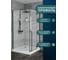 Душевой уголок Bauedge BAU Stil pattern квадратный 100x100x200, с поддоном 12,5 см, закаленное стекло 6 мм, профиль черный матовый, с сифоном SB0015B 4