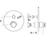 Внешняя часть смесителя с кнопочным девиатором Paffoni COMPACT BOX нержавеющая сталь матовая CPM013ST 2