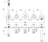 Внешняя часть смесителя термостат Paffoni Steel looking MODULAR BOX MDE001ST 3