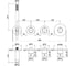 Внешняя часть смесителя термостат Paffoni MODULAR BOX золото медовое MDE000HG 2