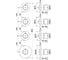 Внешняя часть смесителя термостат Paffoni MODULAR BOX золото медовое MDE019HG 2