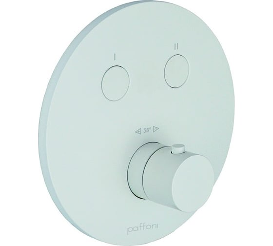 Внешняя часть смесителя Paffoni COMPACT BOX термостат, белый матовый CPT018BO