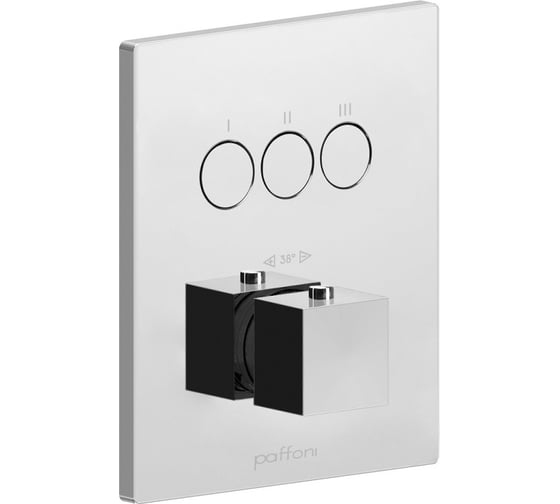 Внешняя часть смесителя Paffoni COMPACT BOX термостат, хром CPT519CR 1