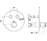 Внешняя часть смесителя Paffoni COMPACT BOX термостат, черный матовый CPT018NO 2
