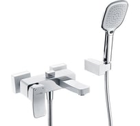 Смеситель для ванны WasserKRAFT Aller 1061WHITE с коротким изливом 1061W