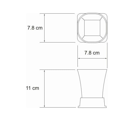 Стакан для зубных щеток WasserKRAFT Amper K-5428
