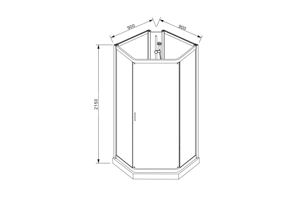 Душевая кабина габариты 90x190x90