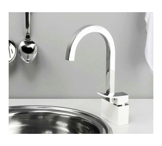 Смеситель для кухни WasserKRAFT Aller 1067WHITE 1067W