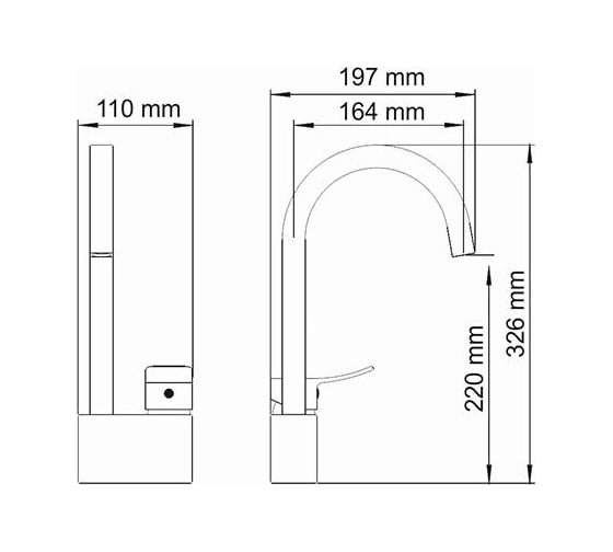 Смеситель для кухни WasserKRAFT Aller 1067WHITE 1067W