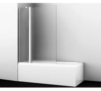 Стеклянная шторка на ванну WasserKraft Berkel 48P02-110L, Matt glass, Fixed, attglass 48P02-110LM