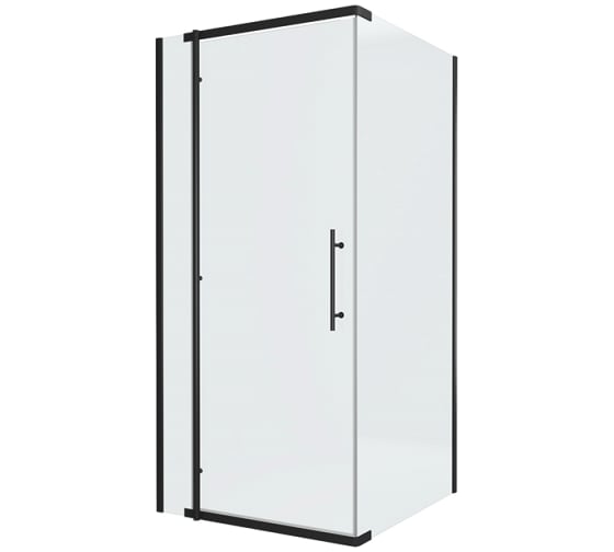Душевой уголок Bravat Blackline 90x90x195 см, квадратный, черный BS090.3113A 00-00249365