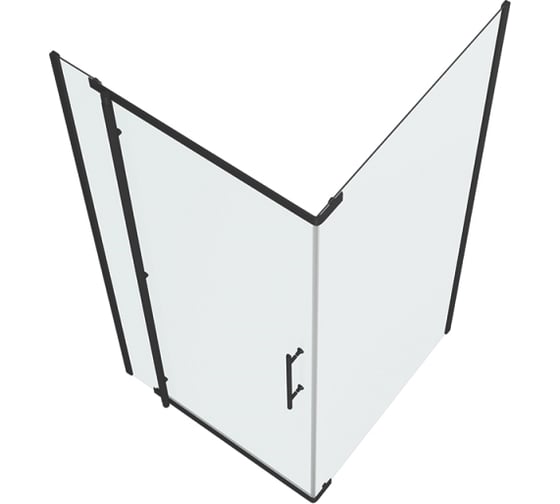 Душевой уголок Bravat Blackline 90x90x195 см, квадратный, черный BS090.3113A 00-00249365