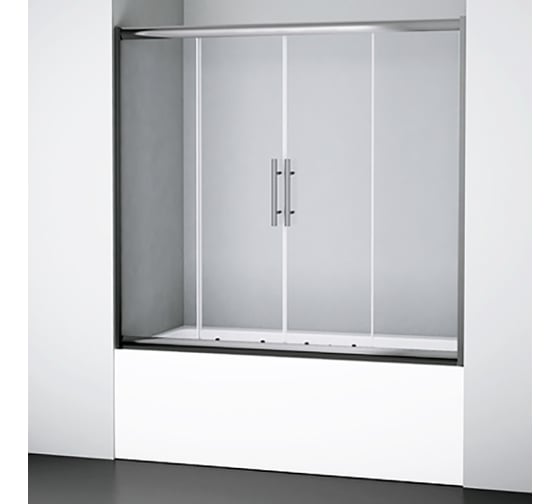 Стеклянная шторка на ванну WasserKraft Amper 29S02-170