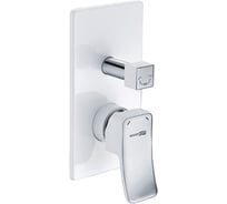 Смеситель для ванны и душа WasserKRAFT Aller 10641WHITE 10641W