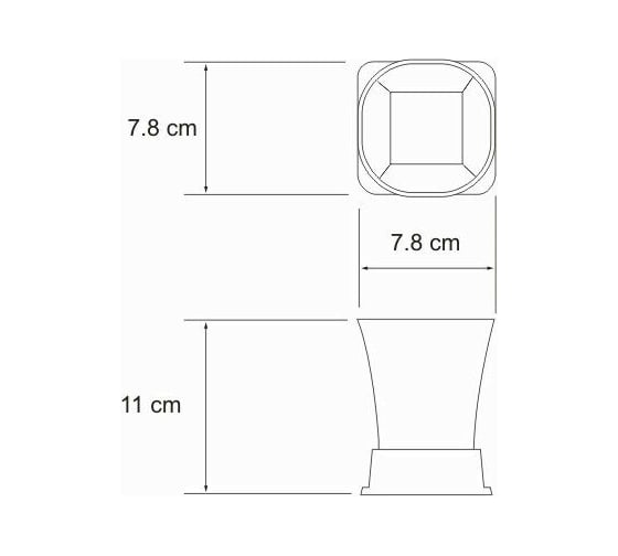 Стакан для зубных щеток WasserKRAFT Amper K-5428BLACK K-5428B