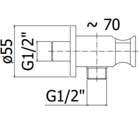 Водорозетка Paffoni 1/2" с держателем, черный матовый ZSUP031NO