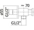 Водорозетка Paffoni 1/2" с держателем, черный матовый ZSUP031NO 2