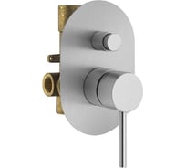 Комплект встраиваемого смесителя для душа PLUMBERIA SELECTION IXO с внутренней частью, хром брашированный KIT1001CS