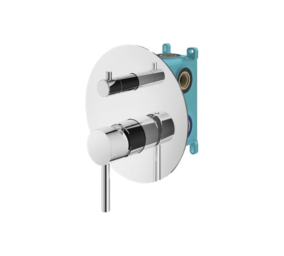 Комплект встраиваемого смесителя для душа PLUMBERIA SELECTION IXO с внутренней частью, хром KIT1901CR