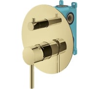 Комплект встраиваемого смесителя для душа PLUMBERIA SELECTION IXO с внутренней частью, золото KIT1901OR
