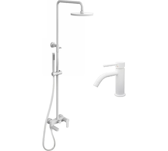 Комплект смесителей для душа Paffoni LIGHT белый матовый KITCOL632BO71