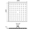 Верхний душ Plumberia Selection SHOWER 250x250мм, хром SAQ3114CR 2