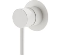 Внешняя часть встраиваемого смесителя для душа Plumberia Selection IXO, белый матовый XO1111BO