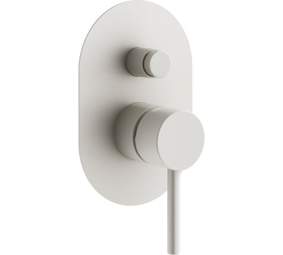 Внешняя часть встраиваемого смесителя для душа Plumberia Selection IXO, белый матовый XO1001BO 1