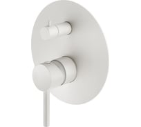 Внешняя часть встраиваемого смесителя для душа Plumberia Selection IXO белый матовый XO1901BO