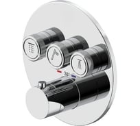 Внешняя часть встраиваемого смесителя для душа Plumberia Selection PSBOX хром PSB1903CR