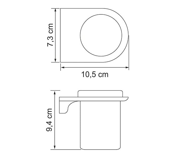 Подстаканник одинарный WasserKRAFT Kammel K-8328WHITE