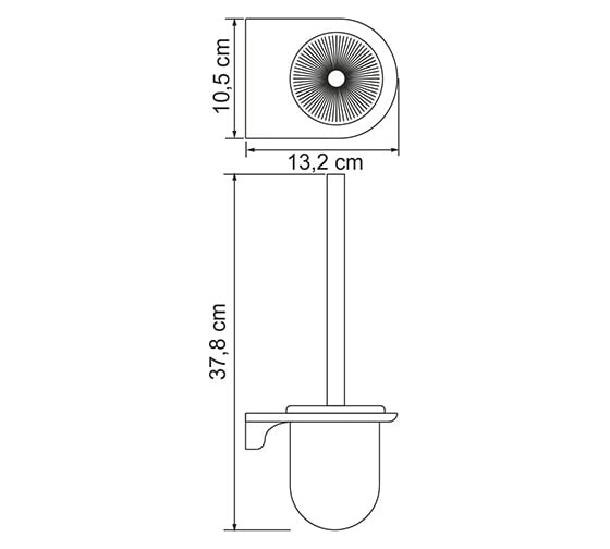 Щетка для унитаза WasserKRAFT Kammel K-8327WHITE подвесная K-8327W