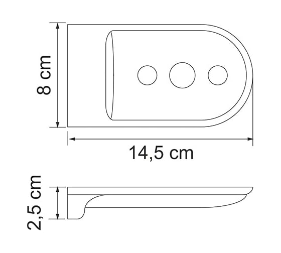 Мыльница решетка WasserKRAFT Kammel K-8369WHITE