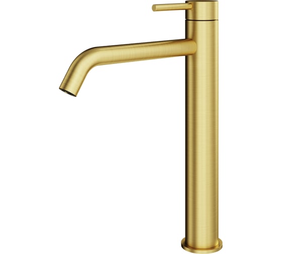 Смеситель высокий для раковины PLUMBERIA SELECTION IXO золото брашированное XO0052OB 1
