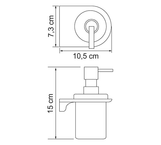 Дозатор для жидкого мыла WasserKRAFT Kammel K-8399WHITE