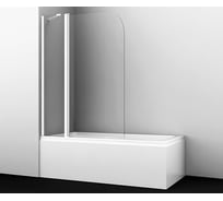 Стеклянная шторка на ванну WasserKRAFT Leine 35P02-110WHITE Fixed