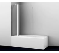 Стеклянная шторка на ванну WasserKraft Leine 35P02-110 Fixed