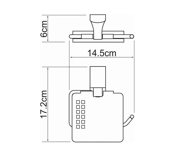 Держатель туалетной бумаги WasserKRAFT Leine K-5025WHITE