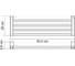Полка для полотенец WasserKRAFT Leine K-5011WHITE 3