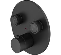 Внешняя часть встраиваемого смесителя для душа Plumberia Selection PSBOX черный матовый PSB1902NO