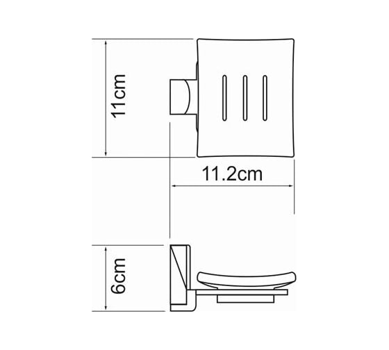 Мыльница WasserKRAFT Leine K-5029WHITE