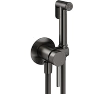 Набор гигиенического душа со смесителем PLUMBERIA SELECTION IXO оружейная сталь XO2000GM