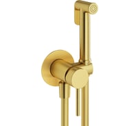 Набор гигиенического душа со смесителем PLUMBERIA SELECTION IXO золото брашированное XO2000OB