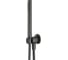 Комплект ручного душа PLUMBERIA SELECTION SHOWER 1 режим, на водорозетке с держателем, черный матовый HST3018NO 1