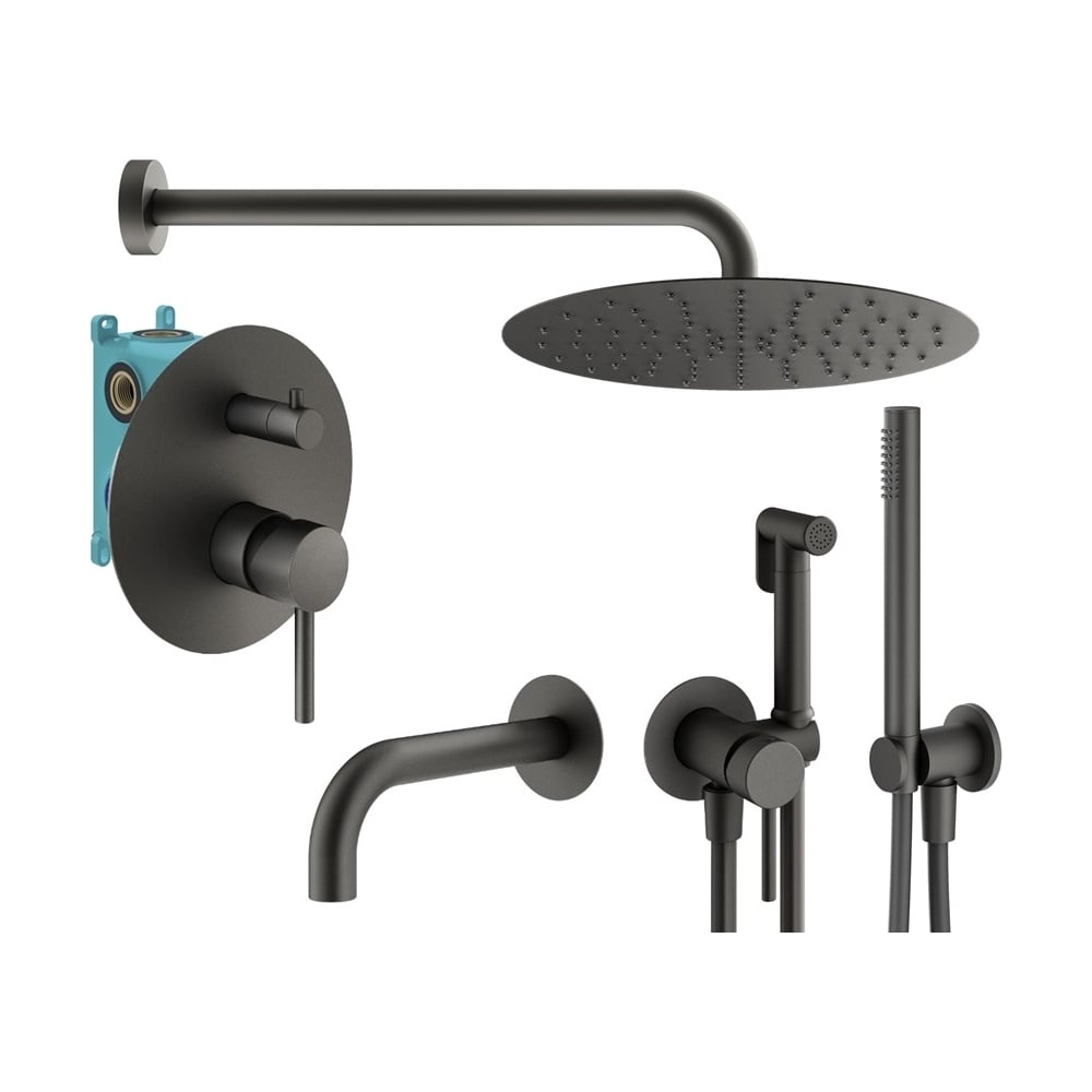 Комплект смесителей для ванной PLUMBERIA SELECTION IXO с гигиеническим ...