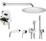 Комплект смесителей для душа PLUMBERIA SELECTION IXO с гигиеническим душем, хром KITZXO15CR210 1