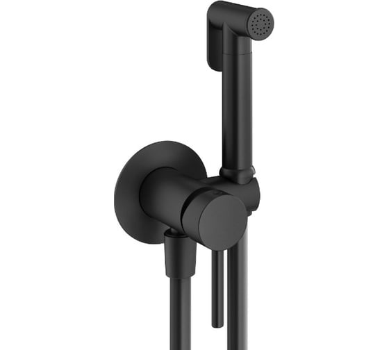 Комплект смесителей для душа PLUMBERIA SELECTION IXO с гигиеническим душем, черный матовый KITZXO15NO210